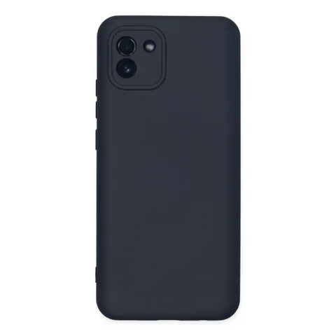 Samsung Galaxy A03 Kılıf Nano İçi Kadife Silikon - Lacivert