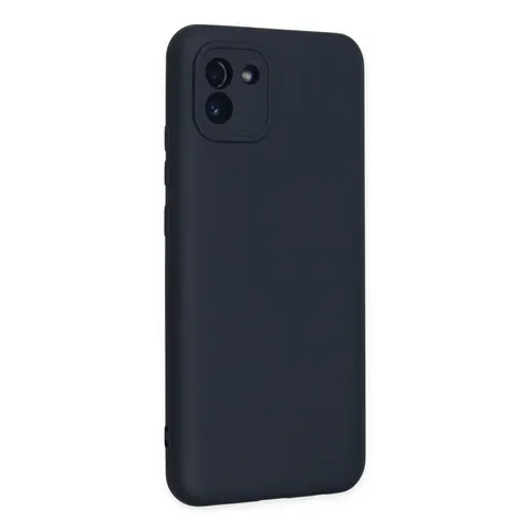 Samsung Galaxy A03 Kılıf Nano İçi Kadife Silikon - Lacivert