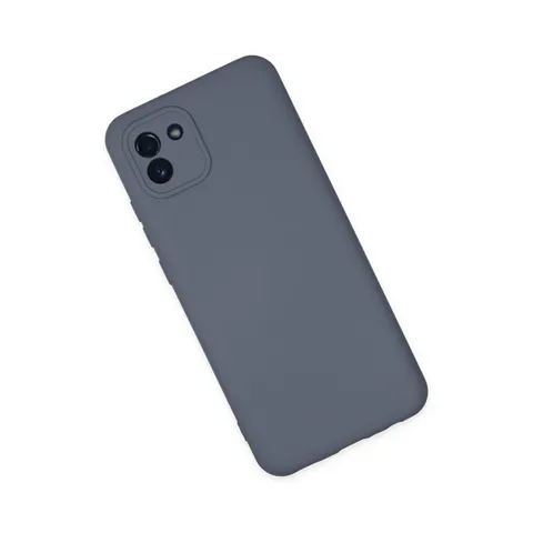 Samsung Galaxy A03 Kılıf Nano İçi Kadife Silikon - Gri
