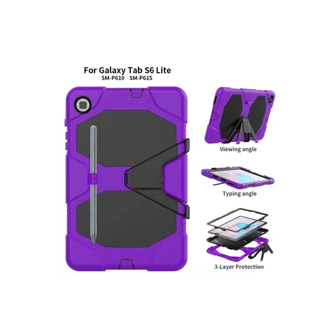 Samsung Galaxy P610 Tab S6 Lite 10.4 Kılıf Griffin Tablet Kapak - Mor