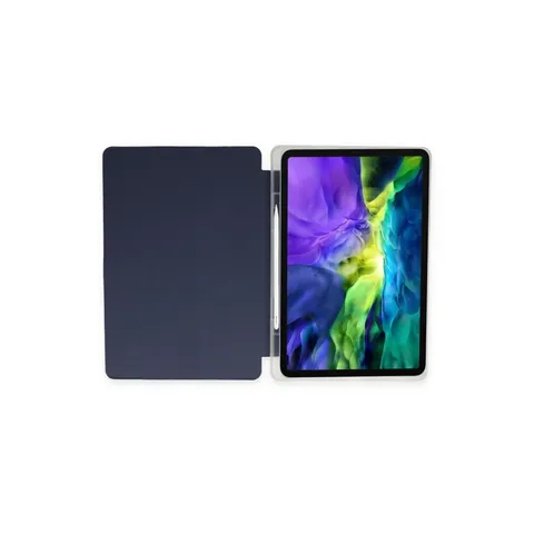 İpad 10.2 (8.nesil) Kılıf Kalemlikli Mars Tablet Kılıfı - Lacivert