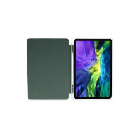 İpad Air 4 10.9 Kılıf Kalemlikli Mars Tablet Kılıfı - Koyu Yeşil