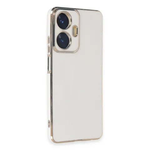 Realme C55 Kılıf Volet Silikon - Beyaz