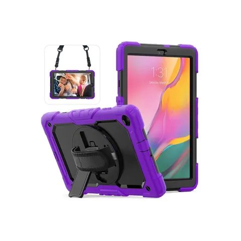 Samsung Galaxy T510 Tab A 10.1 Kılıf Pars Tablet Kapak - Mor