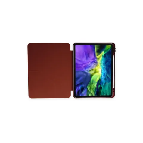 İpad 9.7 (2018) Kılıf Kalemlikli Mars Tablet Kılıfı - Mürdüm