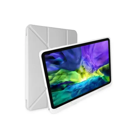 İpad 9.7 (2018) Kılıf Kalemlikli Mars Tablet Kılıfı - Gri