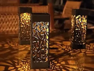 Dekoratif Solar Güneş Enerjili Bahçe Aydınlatması Yürüyüş Yolu Seti ( 8 Adet )