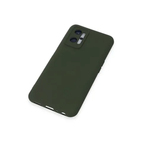 Realme 9i 4g Kılıf Nano İçi Kadife Silikon - Koyu Yeşil