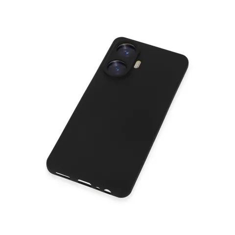 Realme C55 Kılıf Nano İçi Kadife Silikon - Siyah