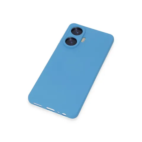 Realme C55 Kılıf Nano İçi Kadife Silikon - Mavi