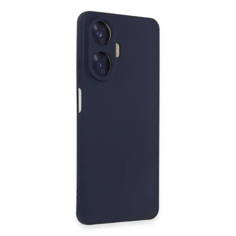 Realme C55 Kılıf Nano İçi Kadife Silikon - Mor