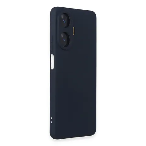 Realme C55 Kılıf Nano İçi Kadife Silikon - Lacivert