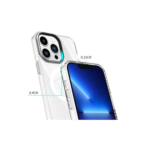 İphone 13 Pro Kılıf Beta Magneticsafe Silikon - Şeffaf