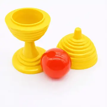 Sarı Renk Sihirli Kupa Top Kaybetme Oyunu 7 Cm