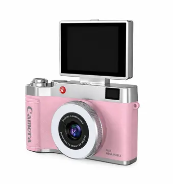 4k Çantalı Dijital Retro Video Kamera 48mp 16x Zoom Işıklı (32gb) Kart Dijital Fotoğraf Makinesi Pembe