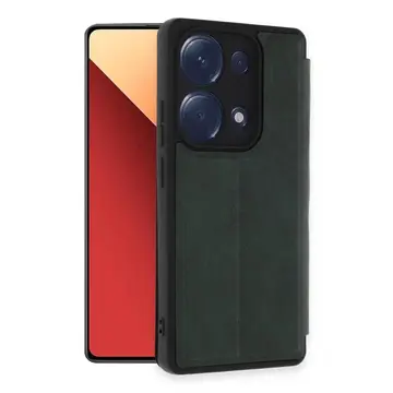Xiaomi Redmi Note 13 Pro 4g Kılıf Flip Cover - Koyu Yeşil