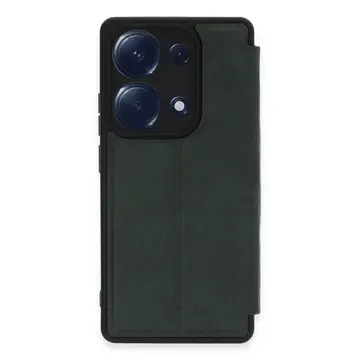 Xiaomi Redmi Note 13 Pro 4g Kılıf Flip Cover - Koyu Yeşil