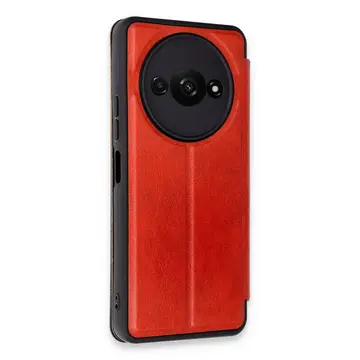 Xiaomi Redmi A3 4g Kılıf Flip Cover - Kırmızı