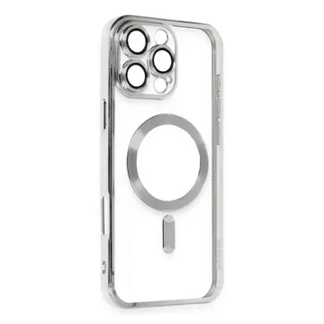 İphone 16 Pro Max Kılıf Kross Magneticsafe Kapak - Gümüş