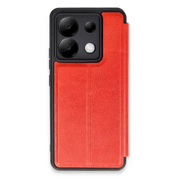 Xiaomi Redmi Note 13 Pro 5g Kılıf Flip Cover - Kırmızı