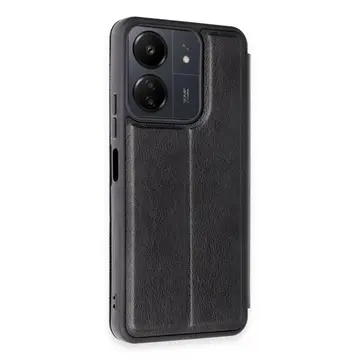Xiaomi Redmi 13c Kılıf Flip Cover - Siyah