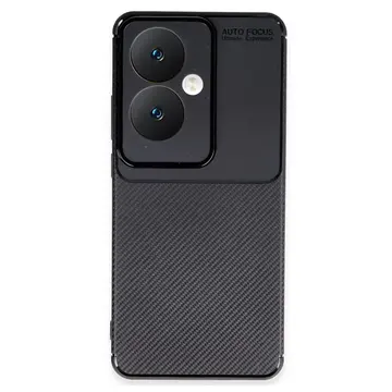 Oppo Reno 11f Kılıf Auto Focus Karbon Kapak - Siyah