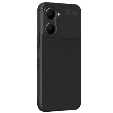 Vivo Y18 Kılıf Auto Focus Karbon Kapak - Siyah