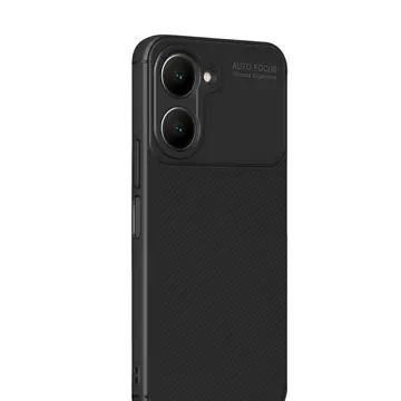 Vivo Y18 Kılıf Auto Focus Karbon Kapak - Siyah