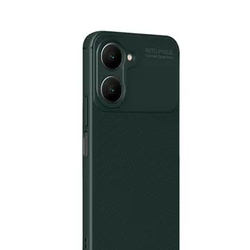 Vivo Y18 Kılıf Auto Focus Karbon Kapak - Koyu Yeşil
