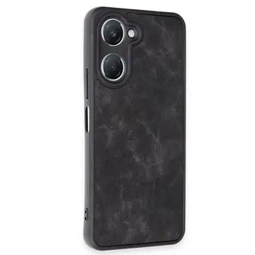 Vivo Y18 Kılıf Aras Deri Kapak - Siyah