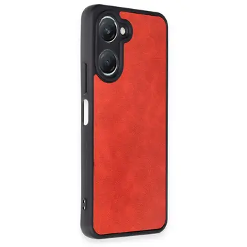 Vivo Y18 Kılıf Aras Deri Kapak - Kırmızı