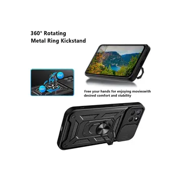 Samsung Galaxy M15 Kılıf Pars Lens Yüzüklü Silikon - Yeşil