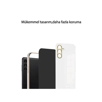 Samsung Galaxy S24 Fe Kılıf Volet Silikon - Mavi