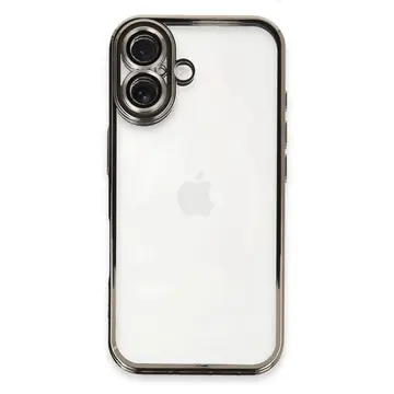 İphone 16 Kılıf Razer Lensli Silikon - Titanyum Gri