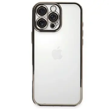 İphone 16 Pro Max Kılıf Razer Lensli Silikon - Titanyum Gri