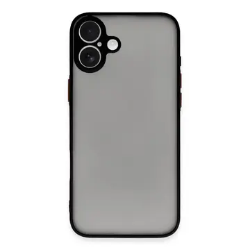 İphone 16 Kılıf Montreal Silikon Kapak - Siyah