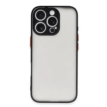 İphone 16 Pro Kılıf Montreal Silikon Kapak - Siyah