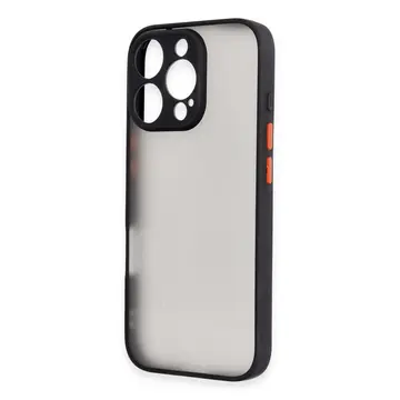 İphone 16 Pro Kılıf Montreal Silikon Kapak - Siyah