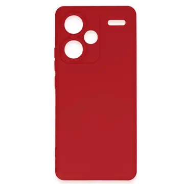 Xiaomi Redmi Note 13 Pro Plus Kılıf Nano İçi Kadife Silikon - Kırmızı