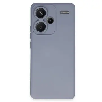 Xiaomi Redmi Note 13 Pro Plus Kılıf Nano İçi Kadife Silikon - Gri