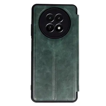 Realme 12 5g Kılıf Flip Cover - Koyu Yeşil