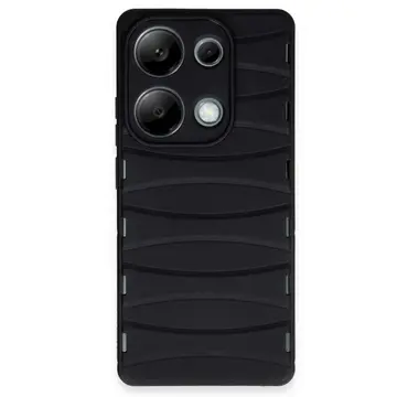 Xiaomi Redmi Note 13 Pro 4g Kılıf Bibercas Silikon Kapak - Siyah