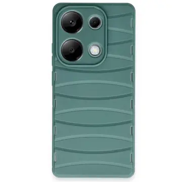 Xiaomi Redmi Note 13 Pro 4g Kılıf Bibercas Silikon Kapak - Koyu Yeşil