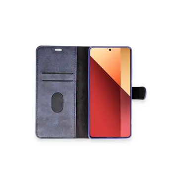 Xiaomi Redmi Note 13 Pro 4g Kılıf Trend S Plus Kapaklı Kılıf - Lacivert