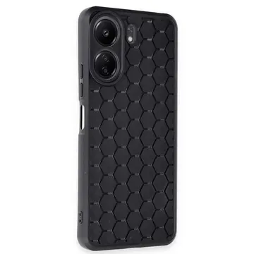 Xiaomi Redmi 13c Kılıf Petek Silikon Kapak - Siyah