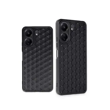 Xiaomi Redmi 13c Kılıf Petek Silikon Kapak - Siyah