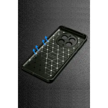 Realme 12 Pro Plus Kılıf Auto Focus Karbon Kapak - Siyah