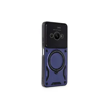 Xiaomi Poco C61 Kılıf Joy Lens Standlı Kapak - Lacivert