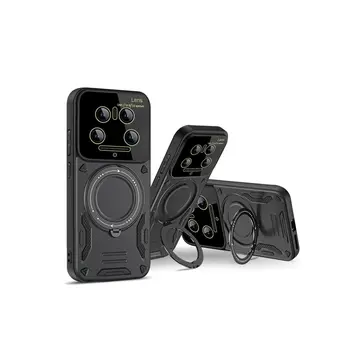 Xiaomi Mi 14 Ultra Kılıf Joy Lens Standlı Kapak - Kırmızı