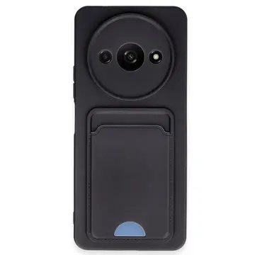Xiaomi Redmi A3 4g Kılıf Kelvin Kartvizitli Silikon - Siyah